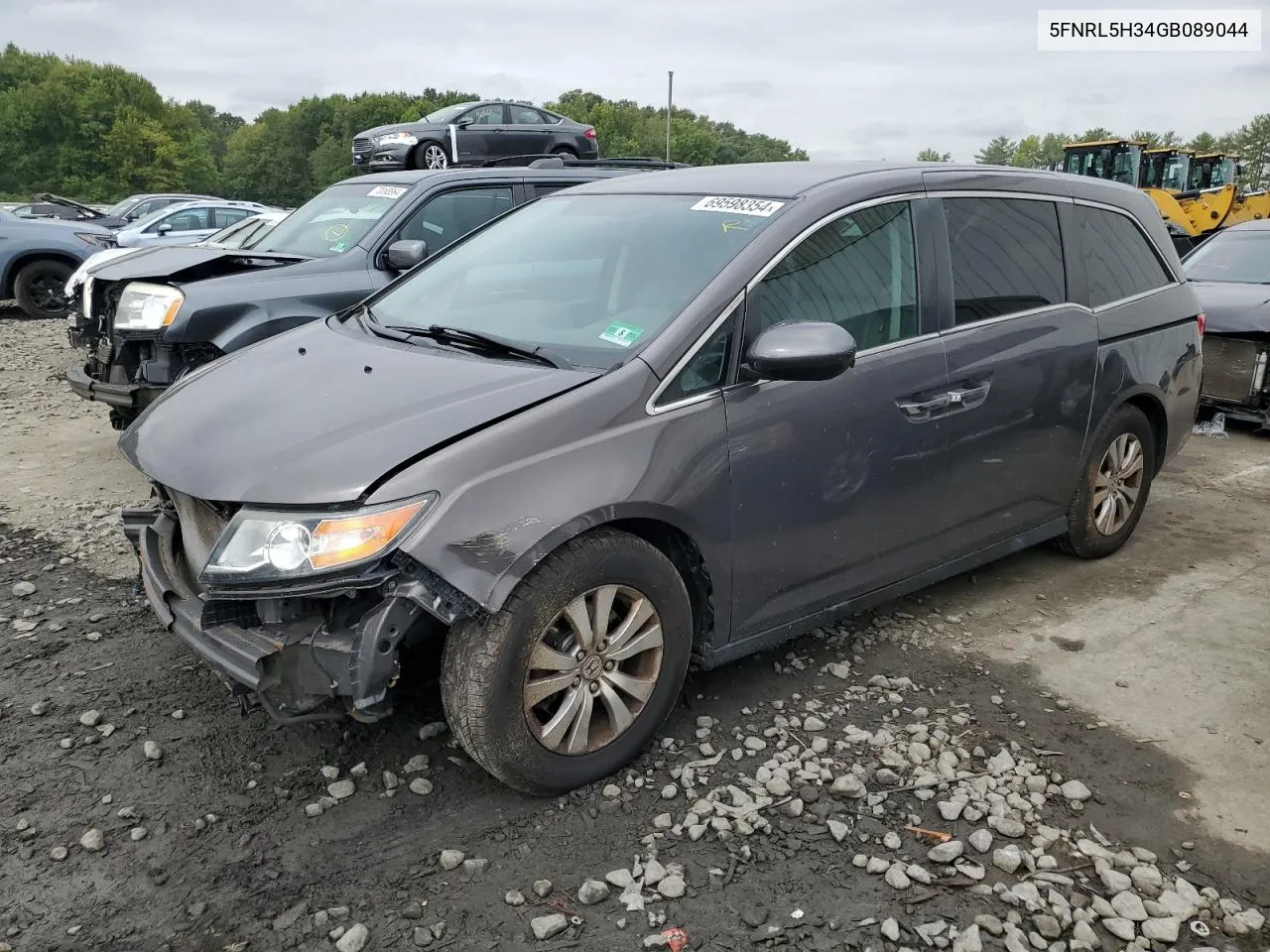 2016 Honda Odyssey Se VIN: 5FNRL5H34GB089044 Lot: 69598354