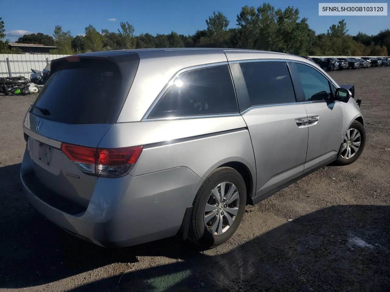 2016 Honda Odyssey Se VIN: 5FNRL5H30GB103120 Lot: 70886704