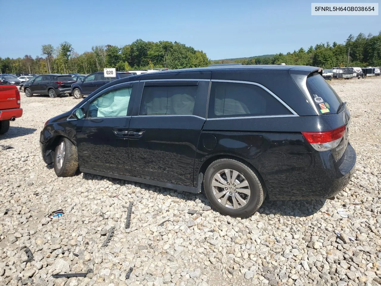 2016 Honda Odyssey Exl VIN: 5FNRL5H64GB038654 Lot: 70917884