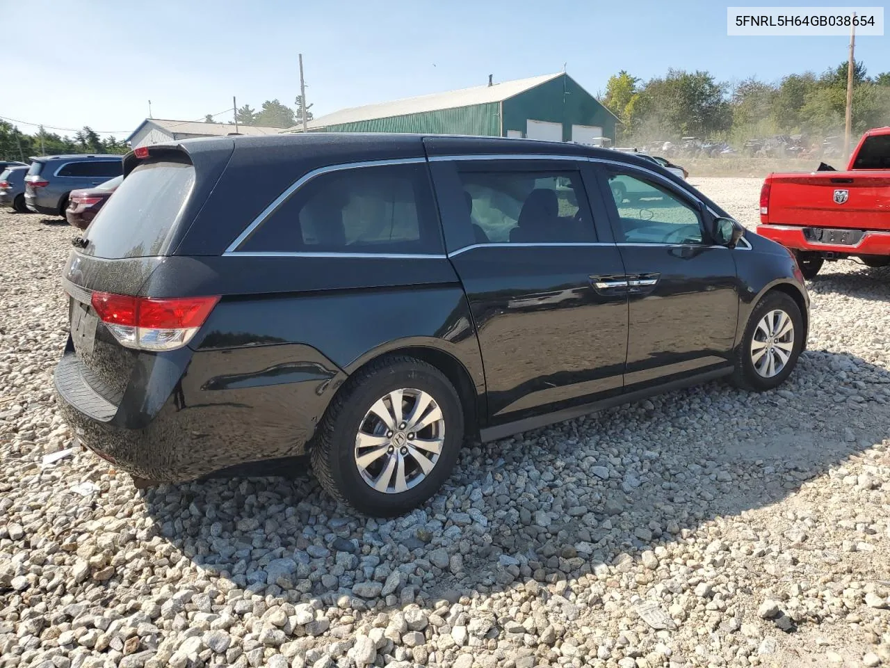 2016 Honda Odyssey Exl VIN: 5FNRL5H64GB038654 Lot: 70917884