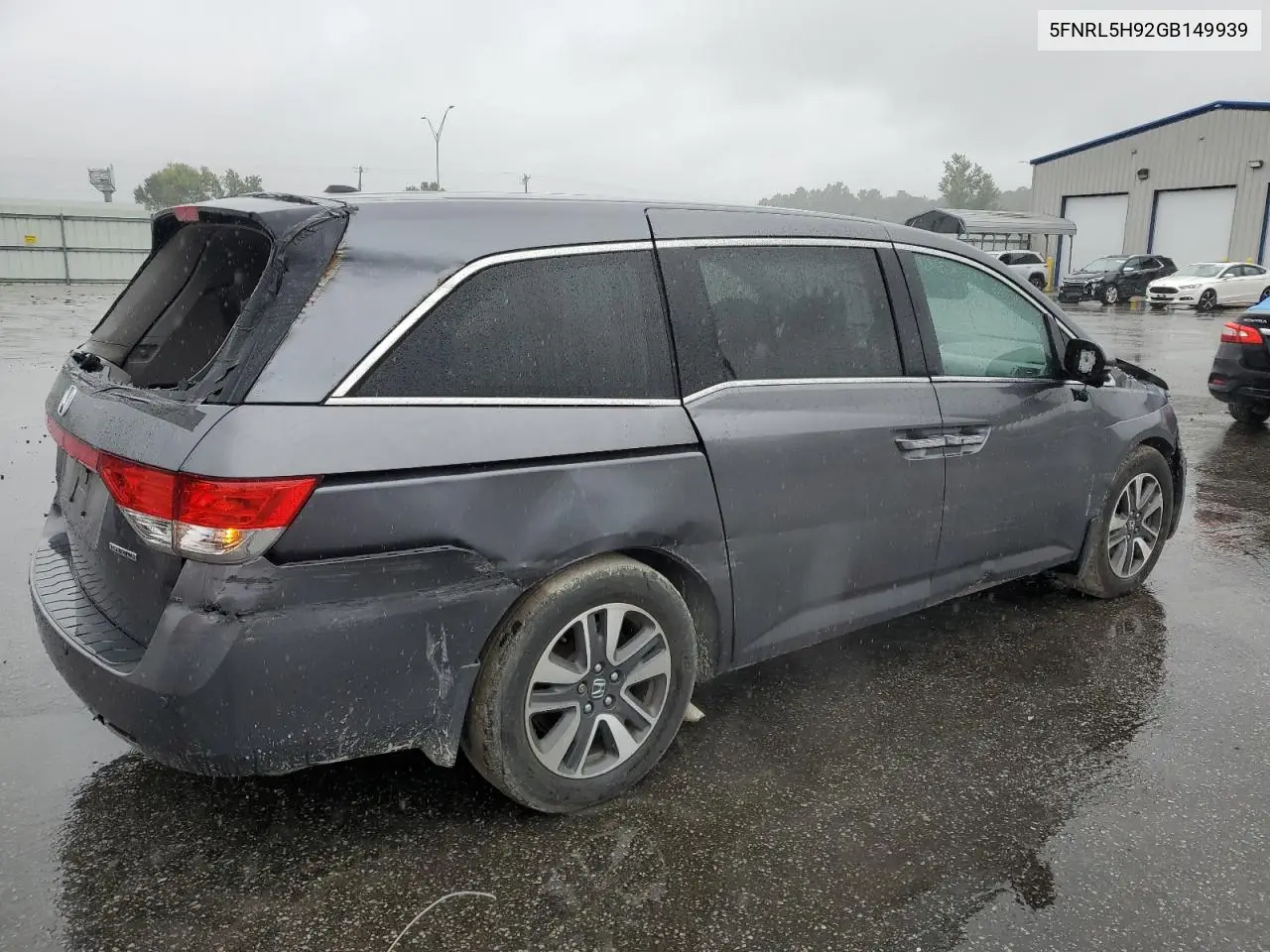 5FNRL5H92GB149939 2016 Honda Odyssey Touring