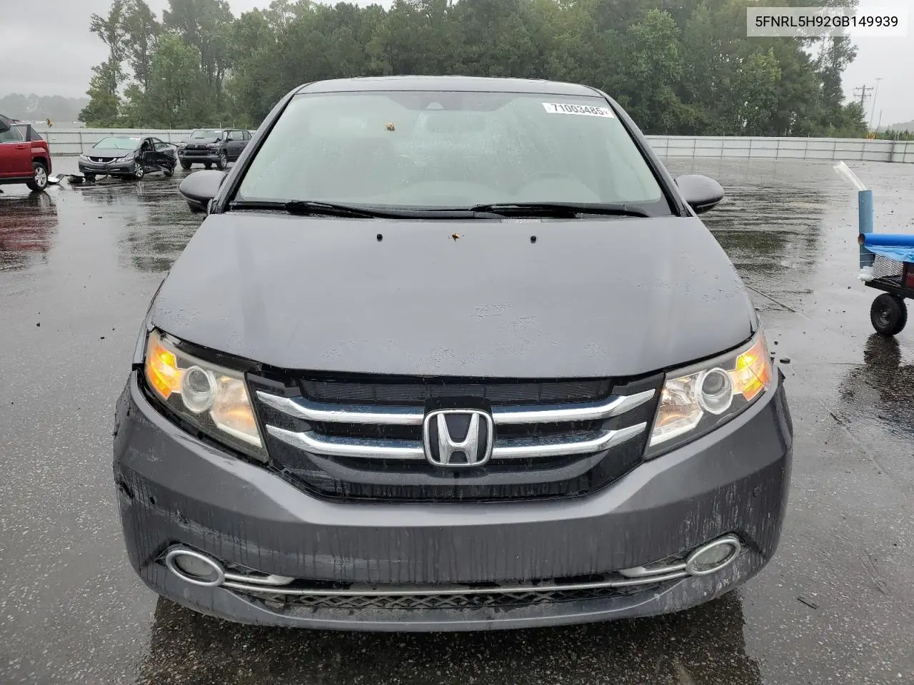 5FNRL5H92GB149939 2016 Honda Odyssey Touring