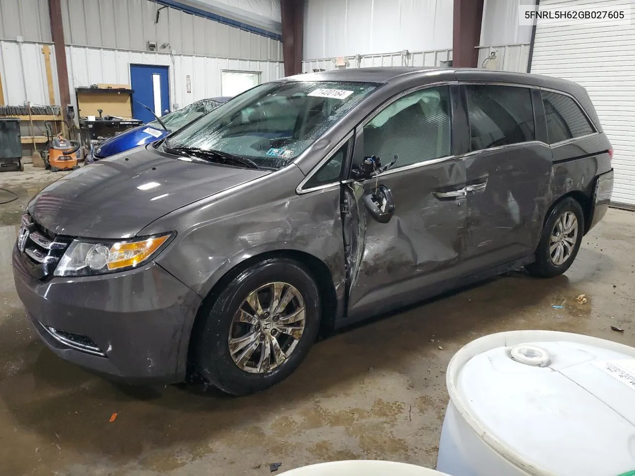 5FNRL5H62GB027605 2016 Honda Odyssey Exl