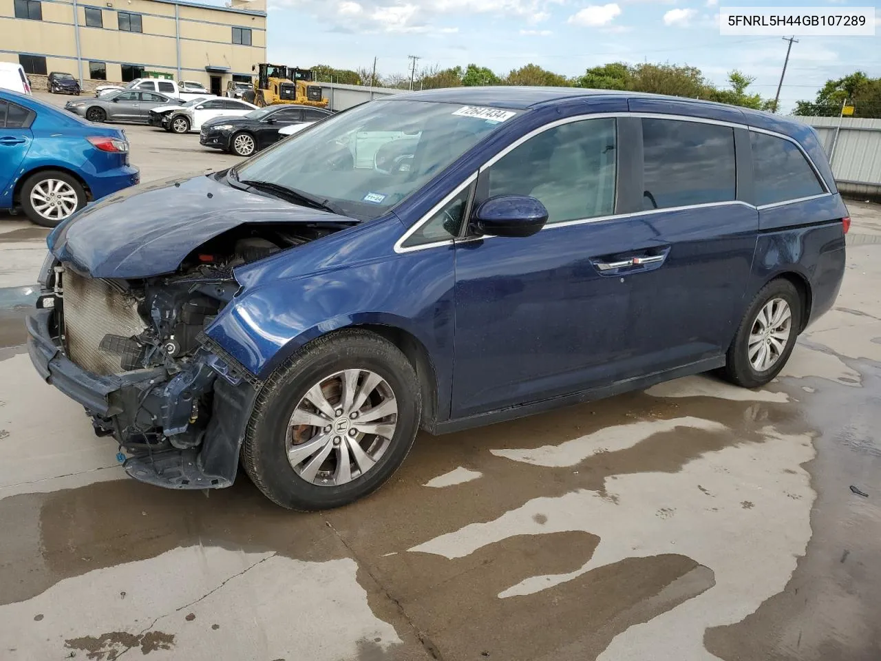 5FNRL5H44GB107289 2016 Honda Odyssey Ex