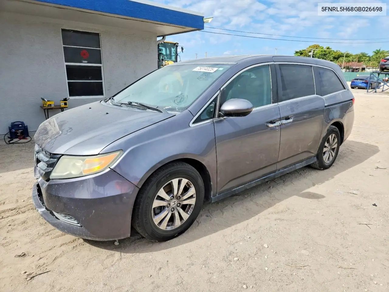 5FNRL5H68GB026698 2016 Honda Odyssey Exl