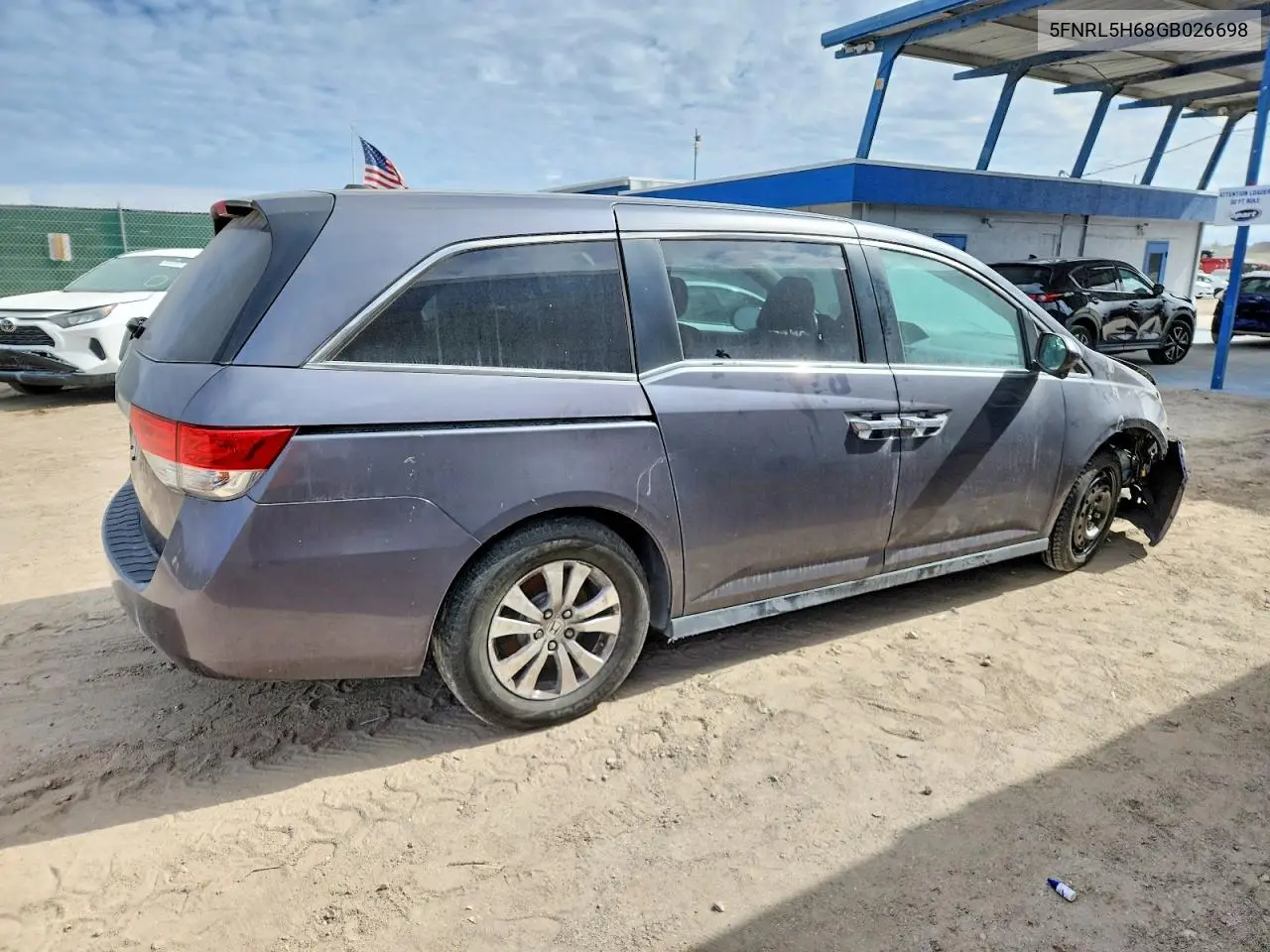 5FNRL5H68GB026698 2016 Honda Odyssey Exl