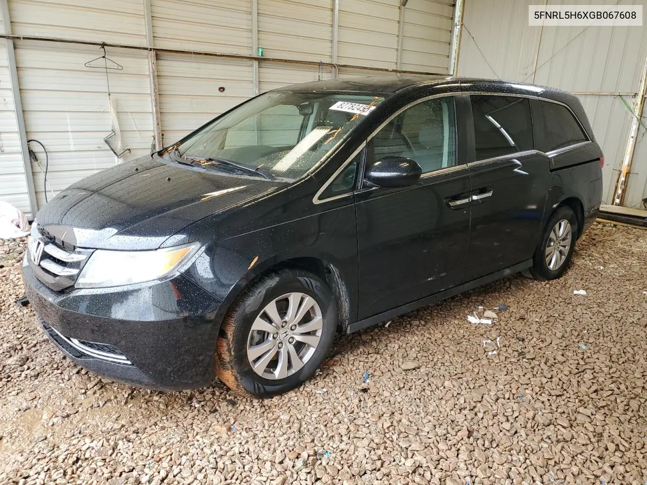 5FNRL5H6XGB067608 2016 Honda Odyssey Exl