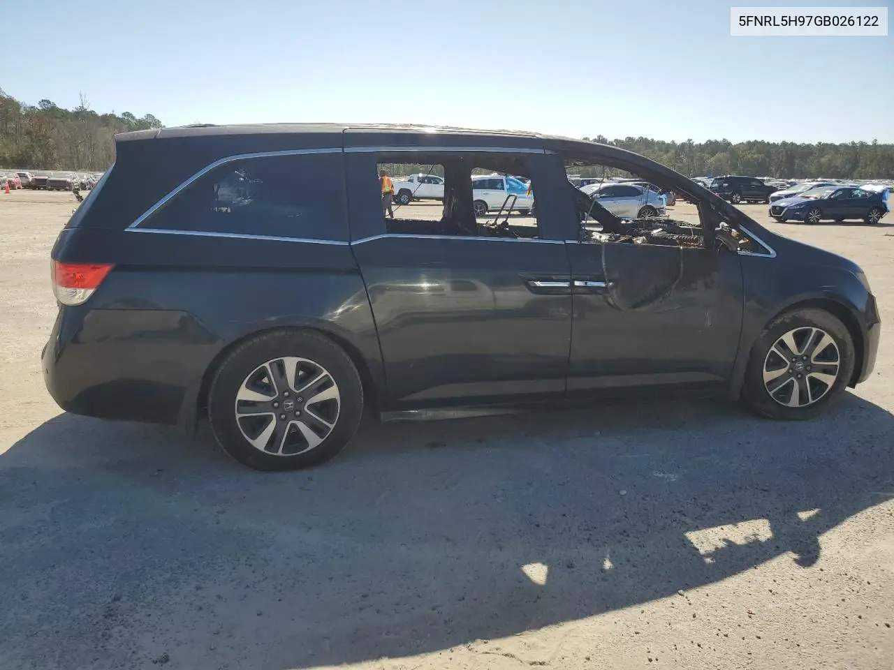 5FNRL5H97GB026122 2016 Honda Odyssey Touring
