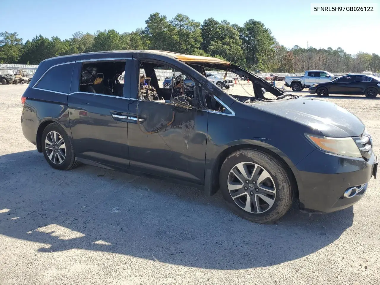 5FNRL5H97GB026122 2016 Honda Odyssey Touring