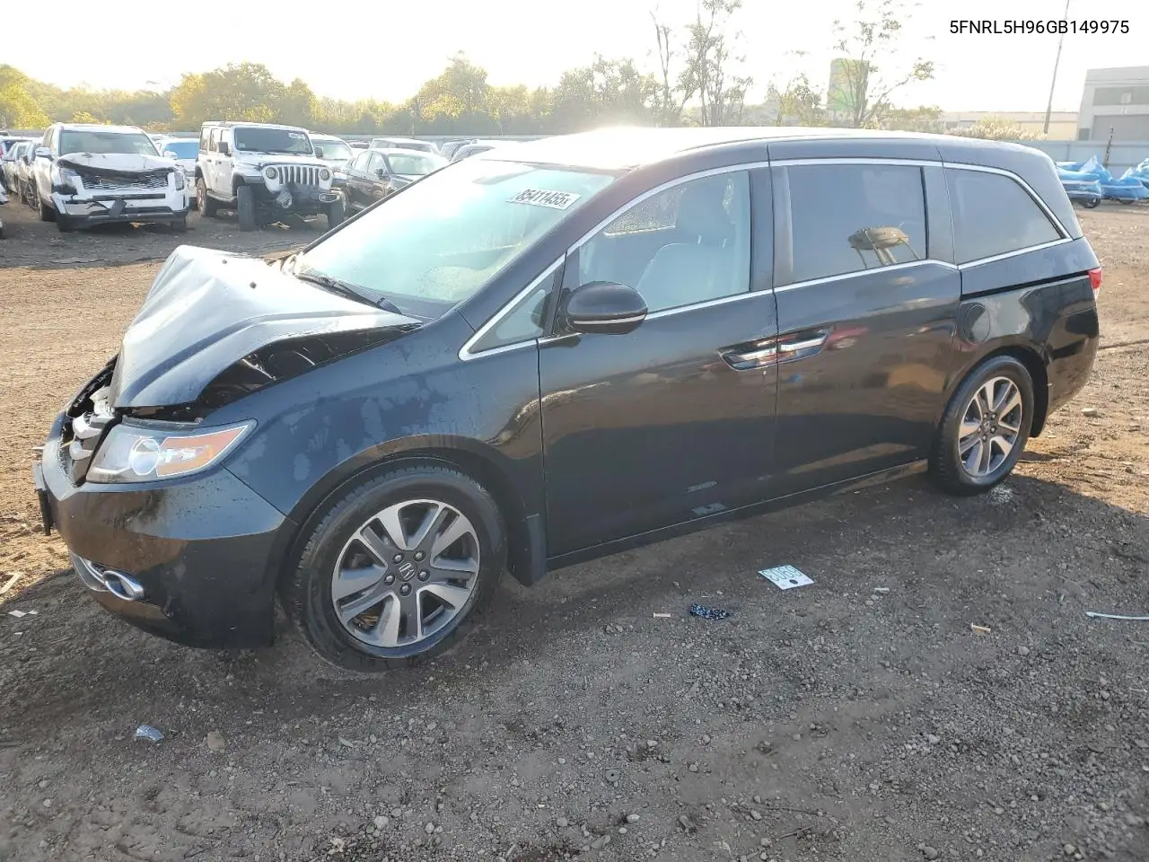 5FNRL5H96GB149975 2016 Honda Odyssey Touring