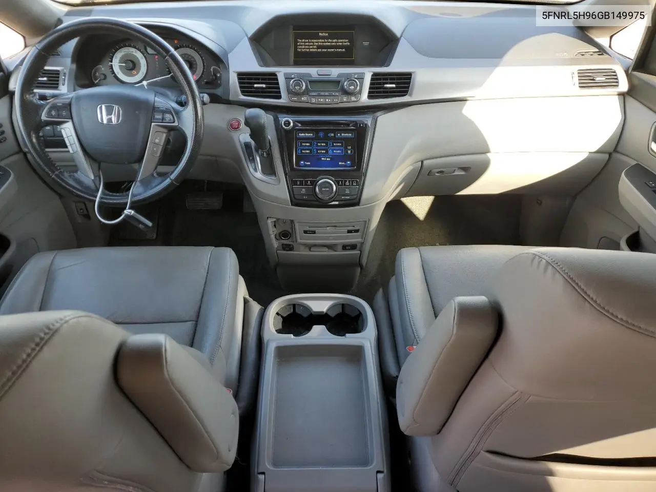5FNRL5H96GB149975 2016 Honda Odyssey Touring