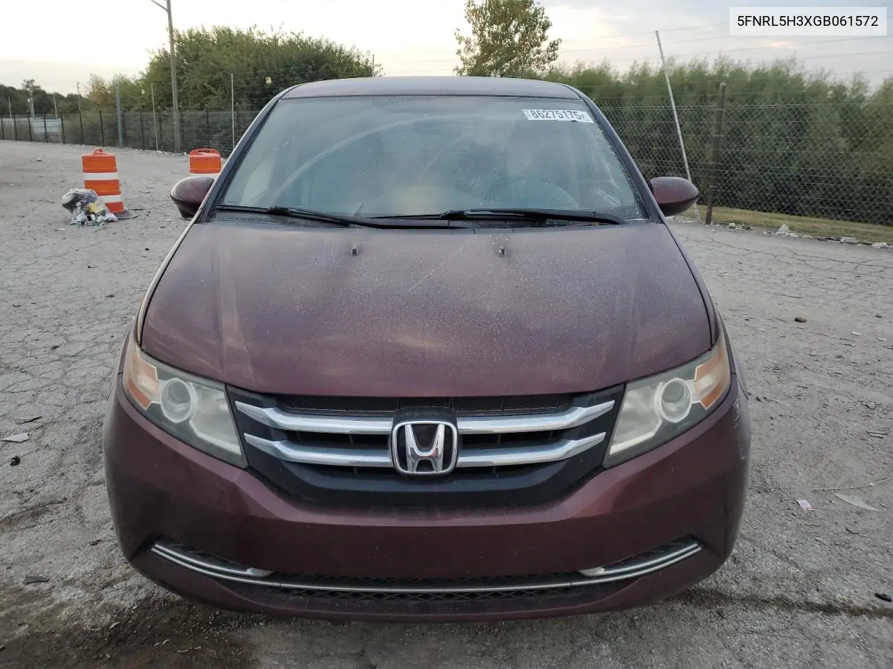 5FNRL5H3XGB061572 2016 Honda Odyssey Se