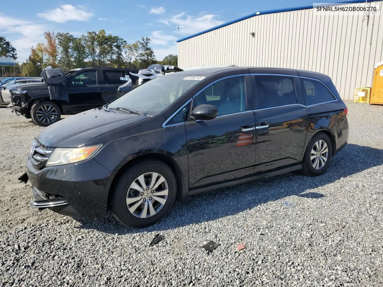 5FNRL5H62GB006270 2016 Honda Odyssey Exl