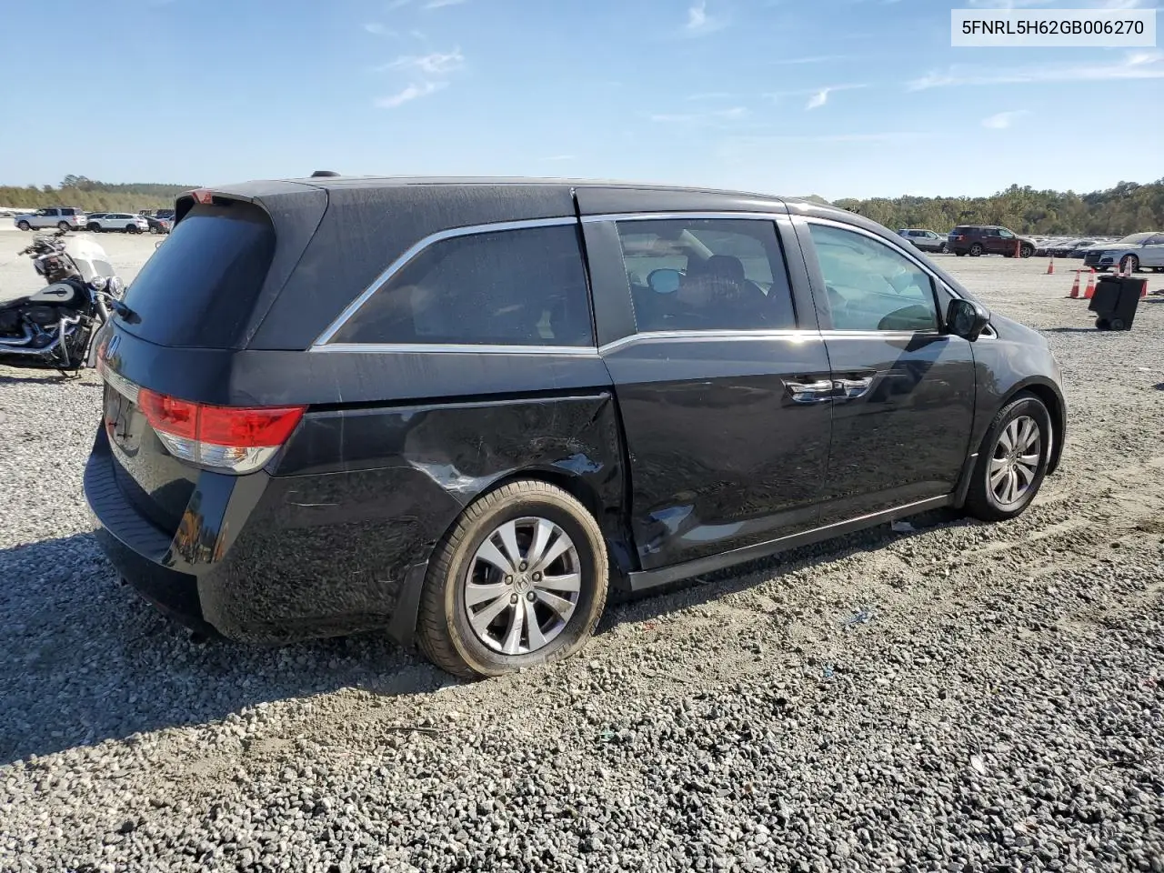 5FNRL5H62GB006270 2016 Honda Odyssey Exl