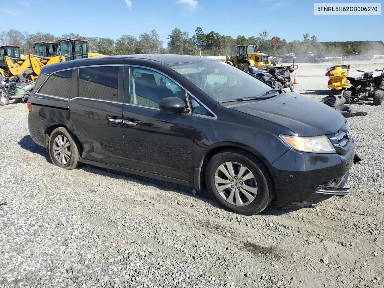 5FNRL5H62GB006270 2016 Honda Odyssey Exl