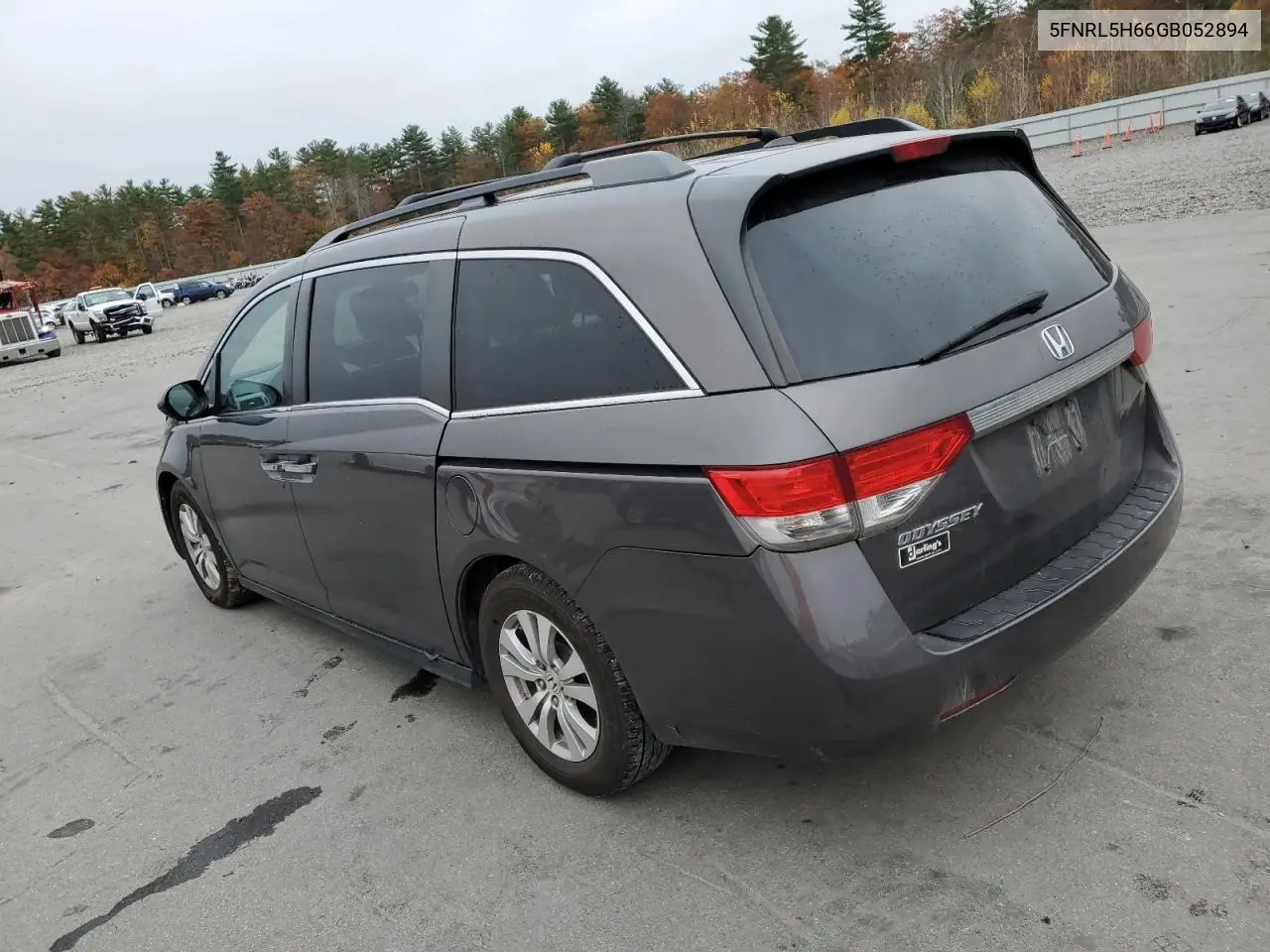 5FNRL5H66GB052894 2016 Honda Odyssey Exl