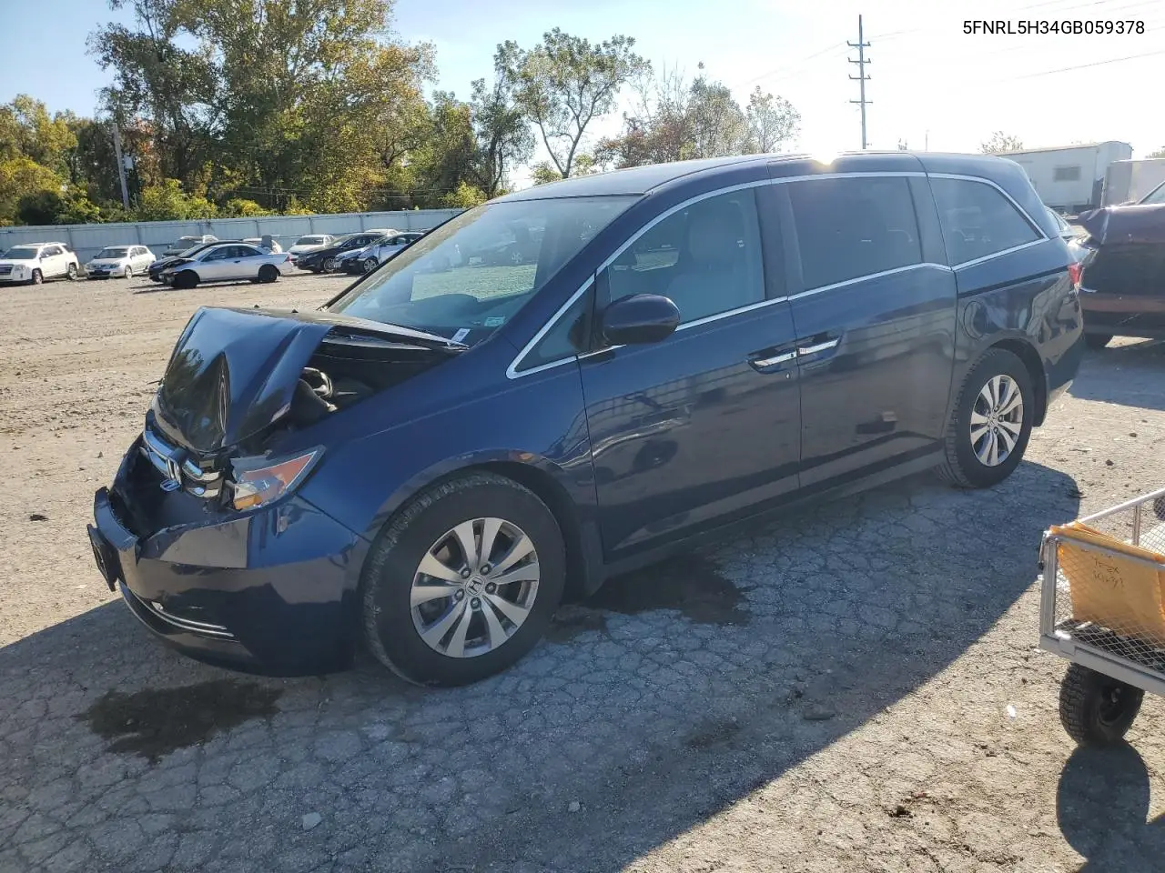 5FNRL5H34GB059378 2016 Honda Odyssey Se