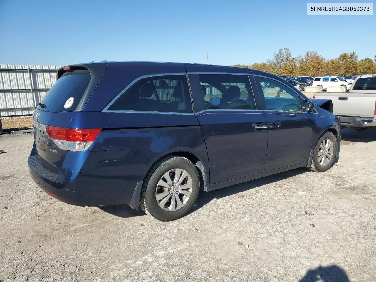 5FNRL5H34GB059378 2016 Honda Odyssey Se