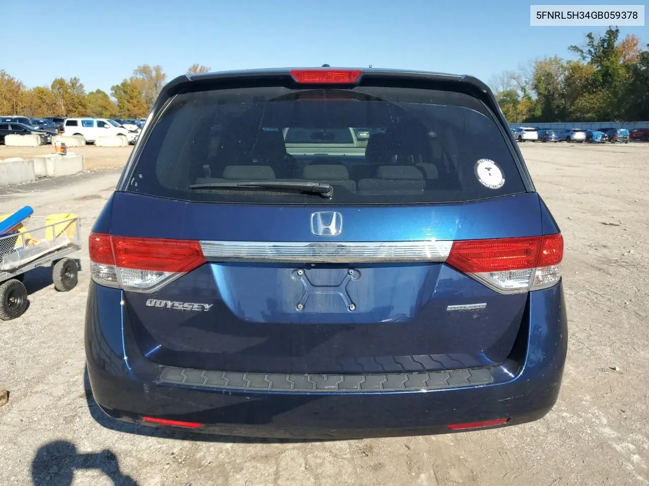 5FNRL5H34GB059378 2016 Honda Odyssey Se