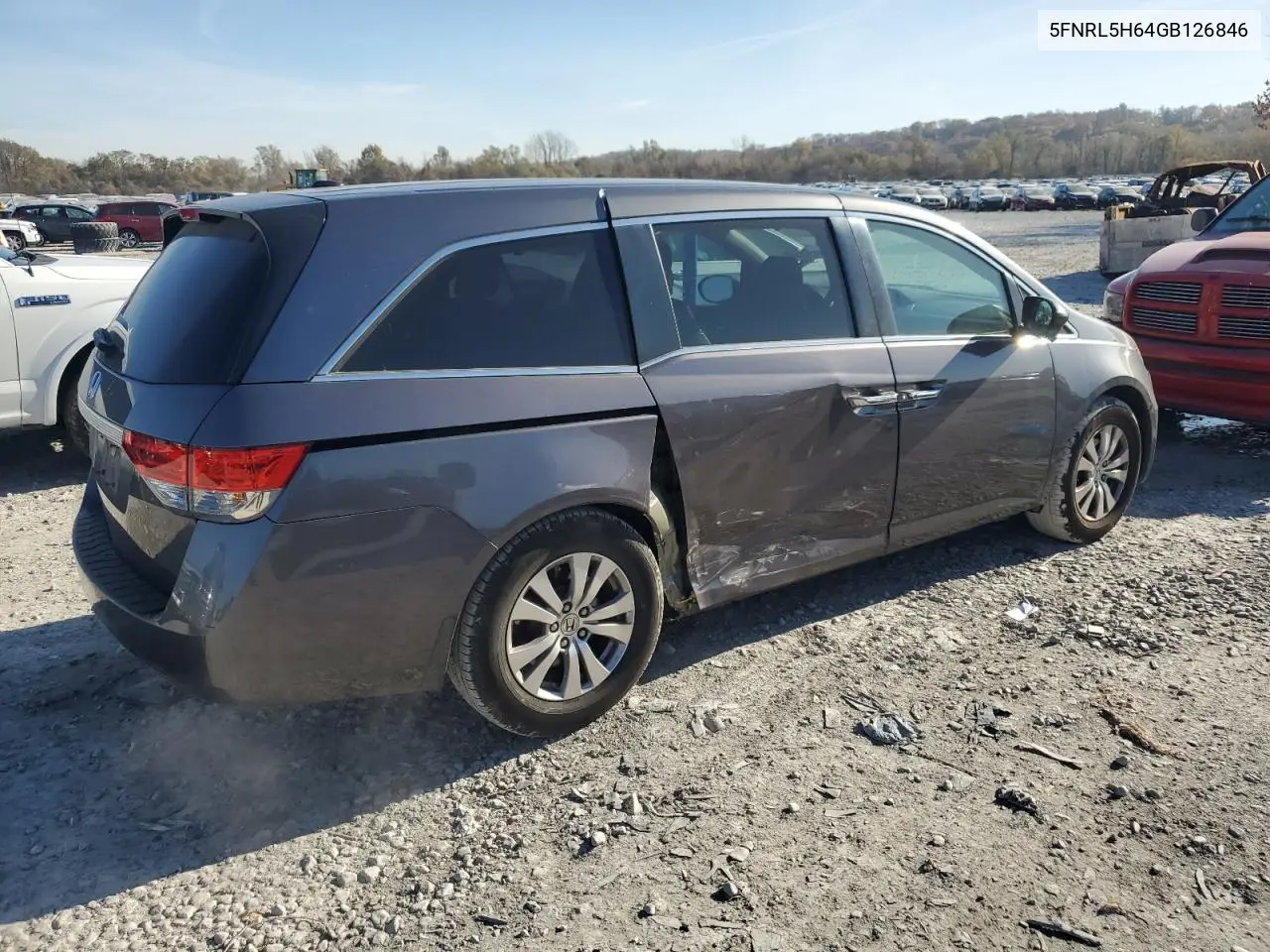 5FNRL5H64GB126846 2016 Honda Odyssey Exl