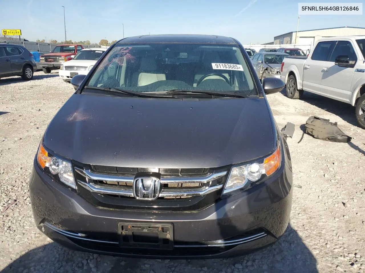 5FNRL5H64GB126846 2016 Honda Odyssey Exl
