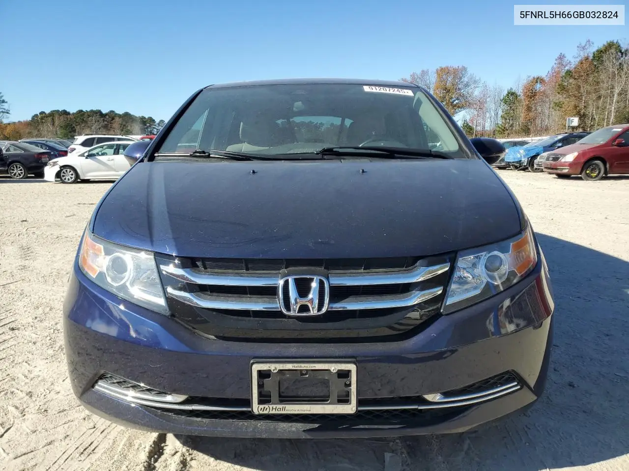 5FNRL5H66GB032824 2016 Honda Odyssey Exl