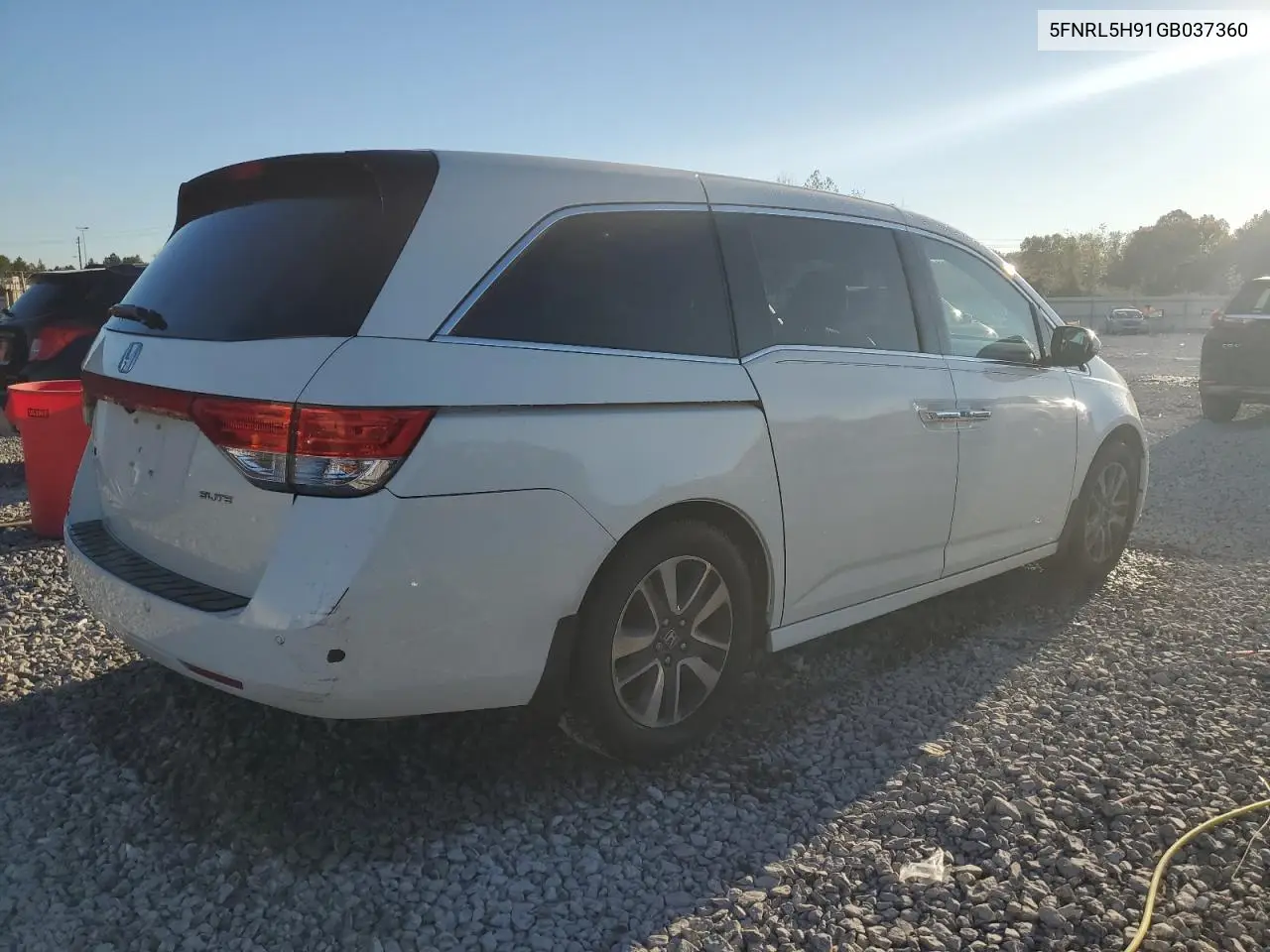 5FNRL5H91GB037360 2016 Honda Odyssey Touring