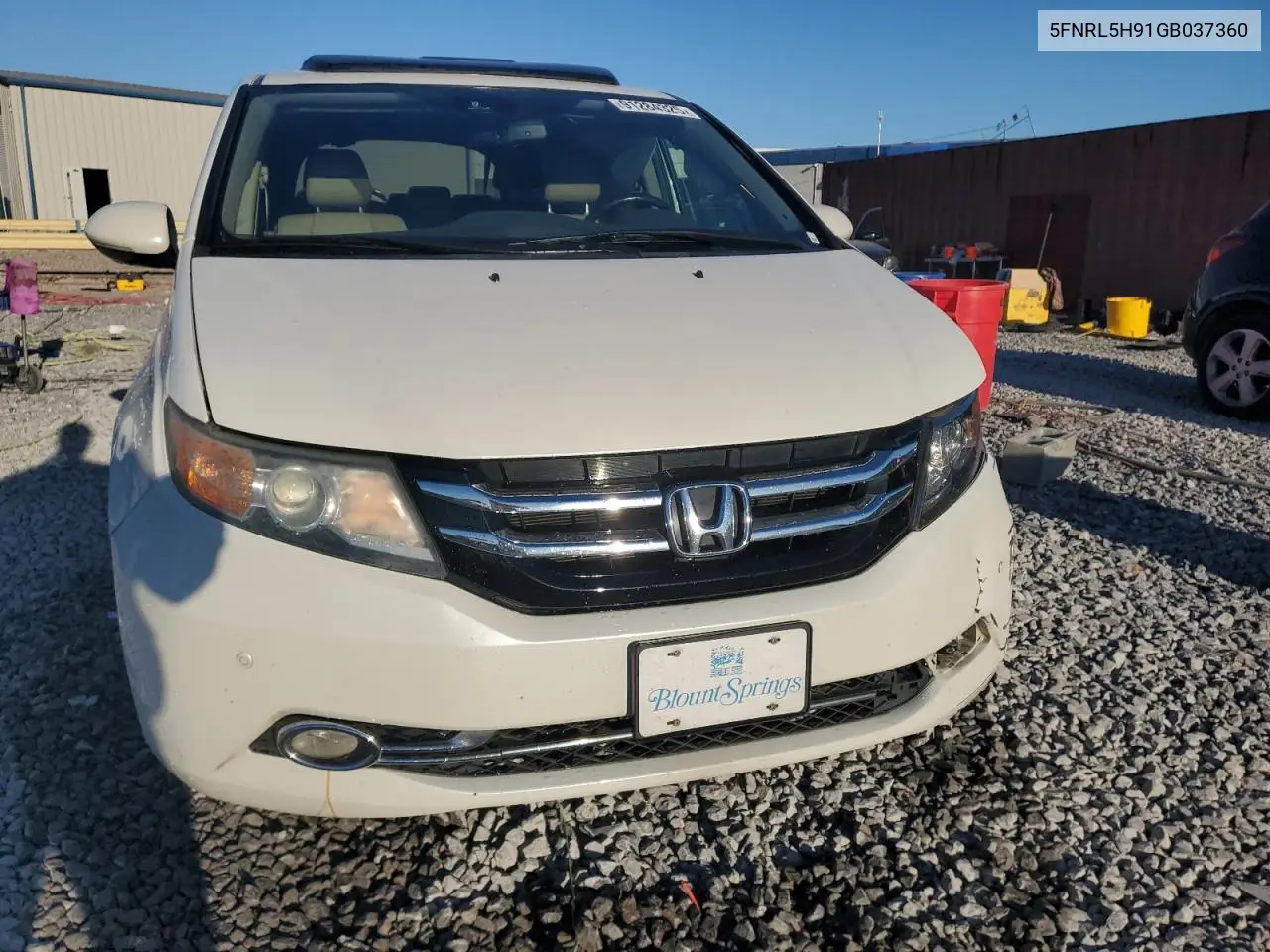 5FNRL5H91GB037360 2016 Honda Odyssey Touring