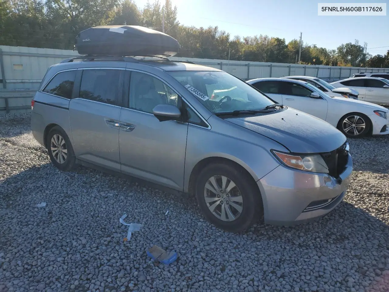5FNRL5H60GB117626 2016 Honda Odyssey Exl