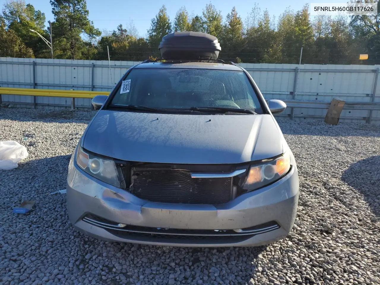 5FNRL5H60GB117626 2016 Honda Odyssey Exl