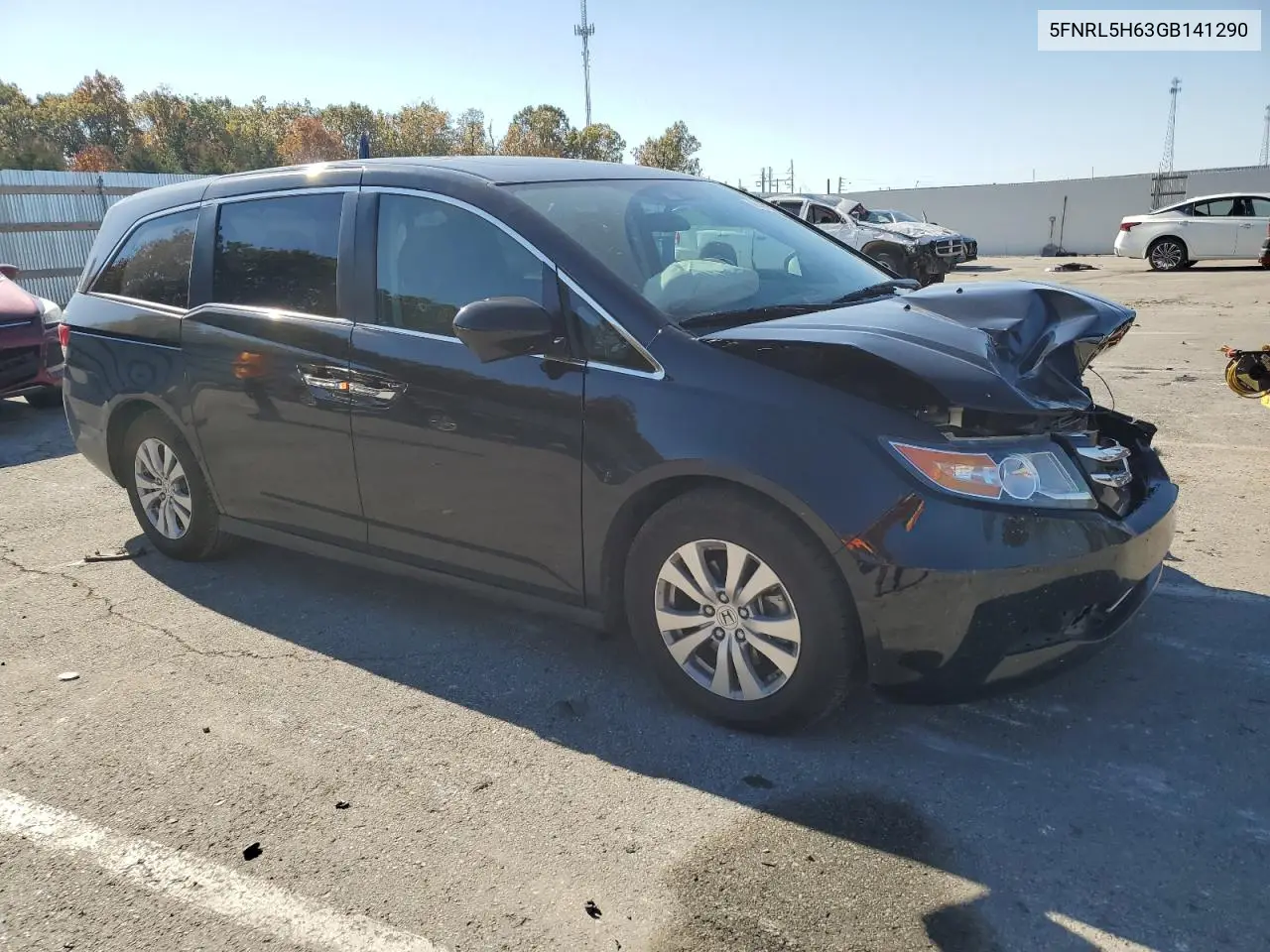 5FNRL5H63GB141290 2016 Honda Odyssey Exl