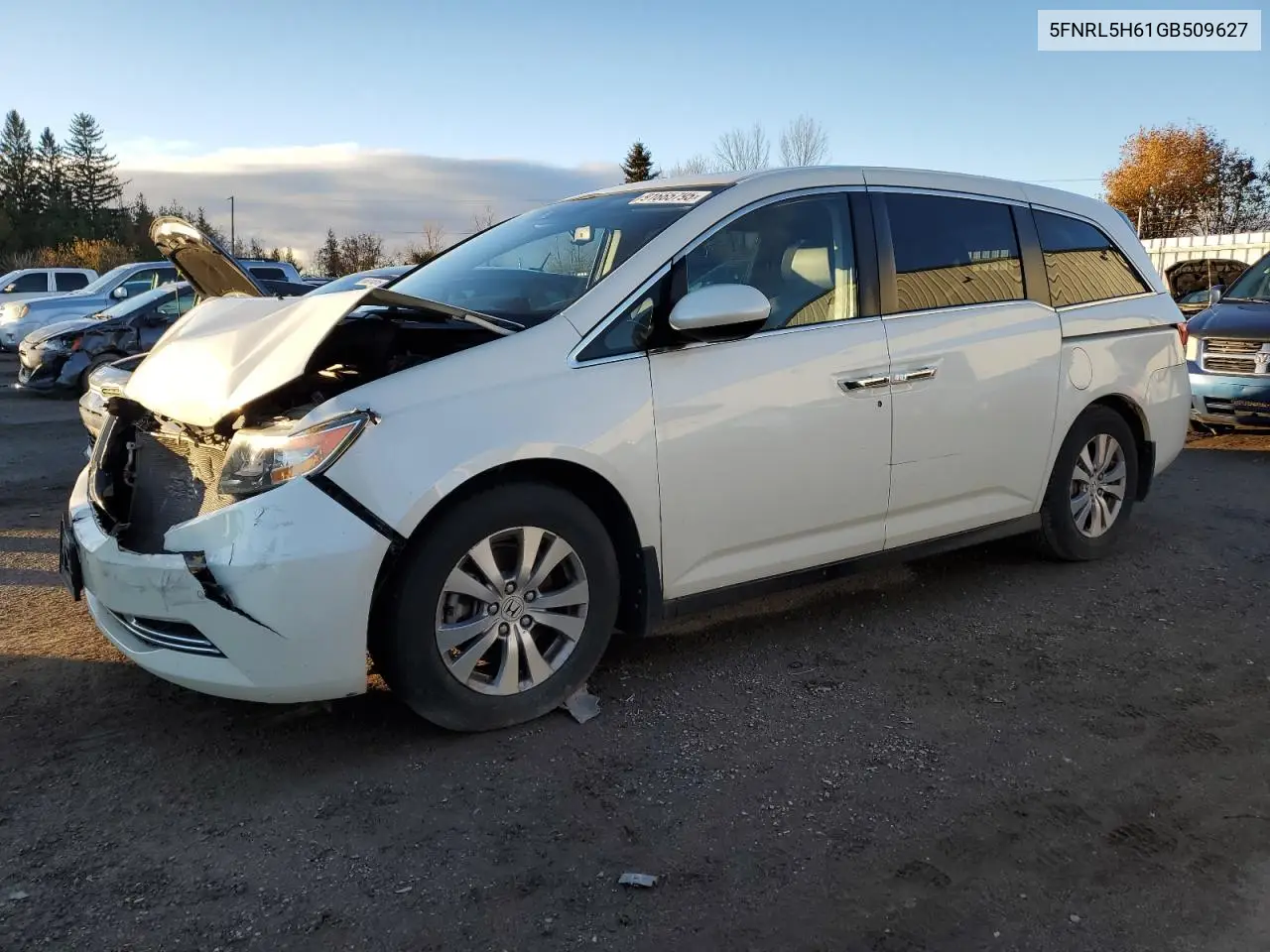 5FNRL5H61GB509627 2016 Honda Odyssey Exl