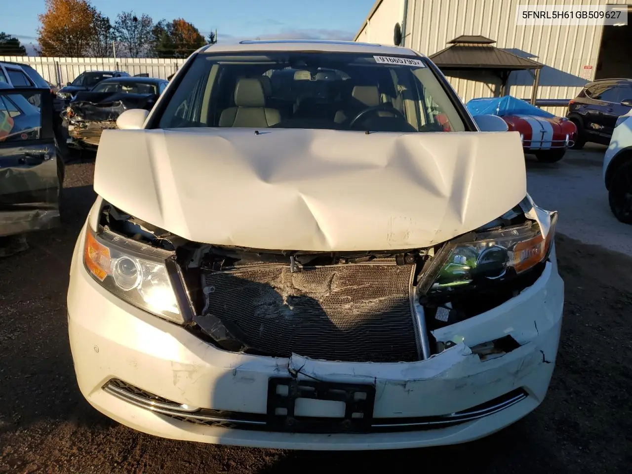 5FNRL5H61GB509627 2016 Honda Odyssey Exl