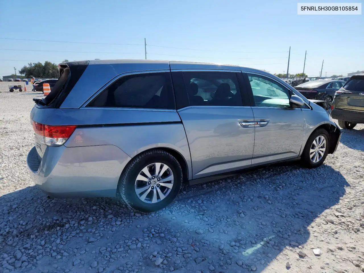 5FNRL5H30GB105854 2016 Honda Odyssey Se