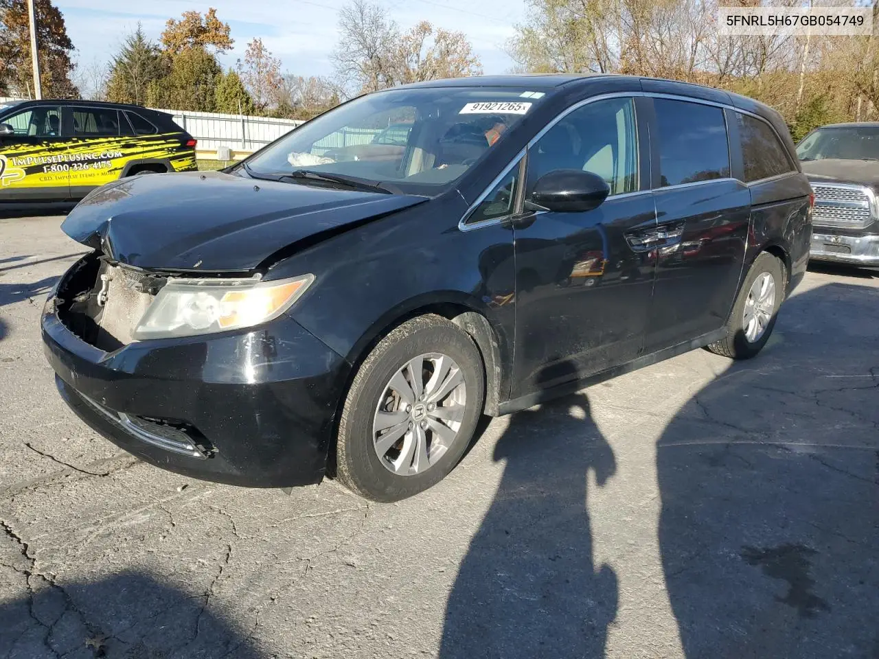 5FNRL5H67GB054749 2016 Honda Odyssey Exl