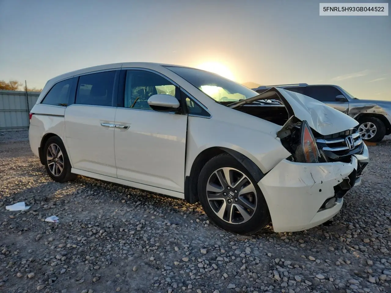 5FNRL5H93GB044522 2016 Honda Odyssey Touring