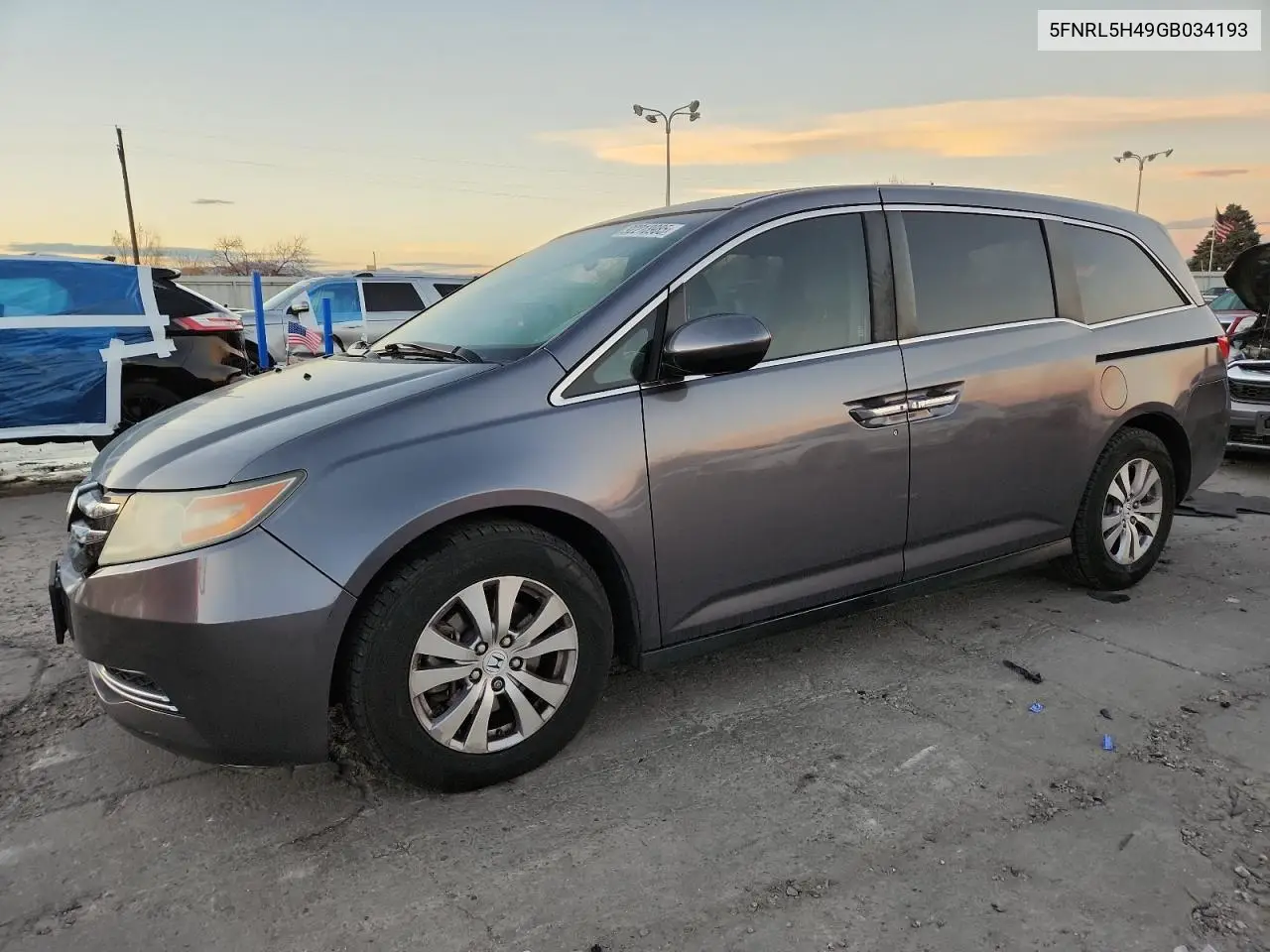 5FNRL5H49GB034193 2016 Honda Odyssey Ex