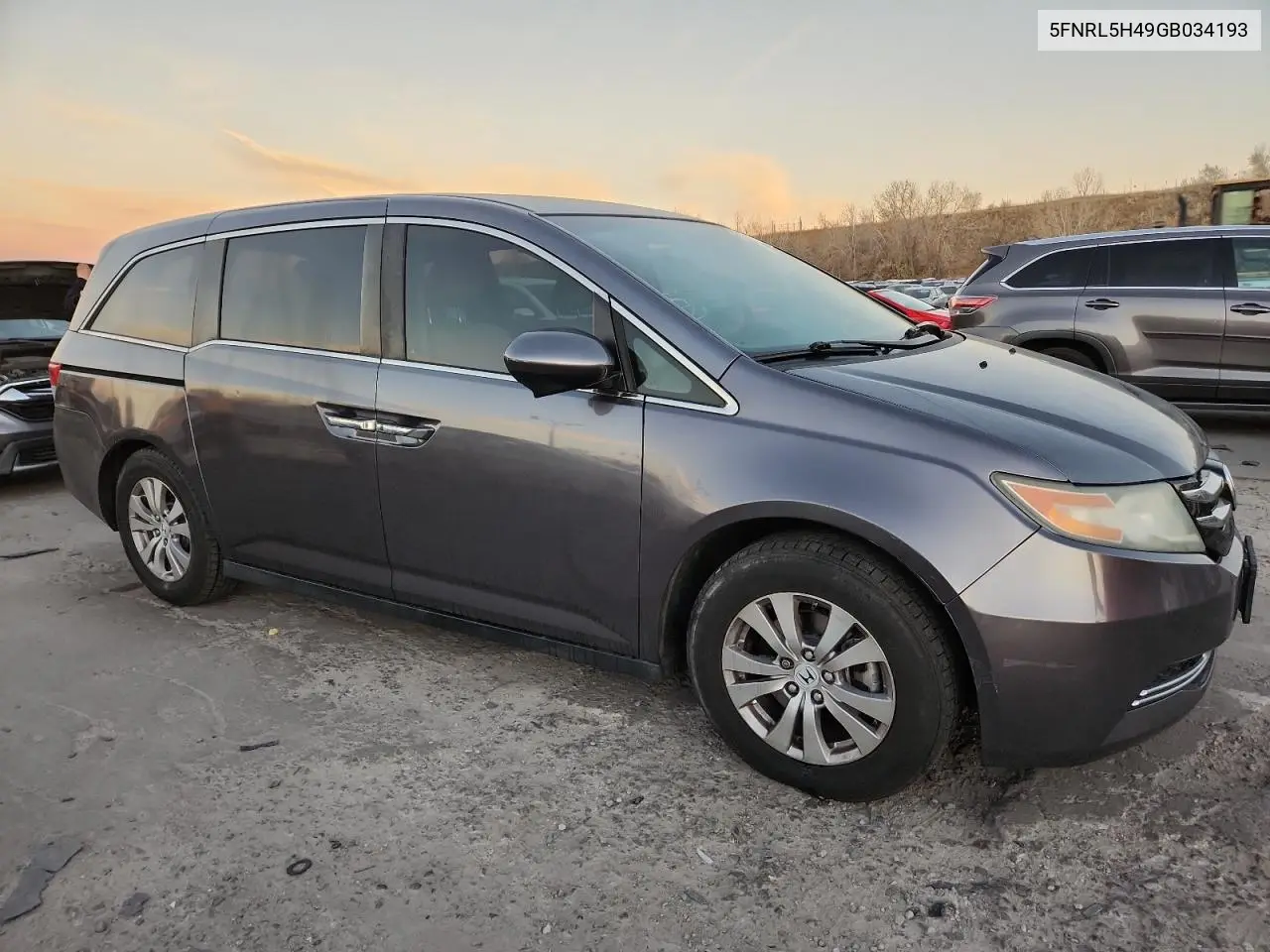 5FNRL5H49GB034193 2016 Honda Odyssey Ex