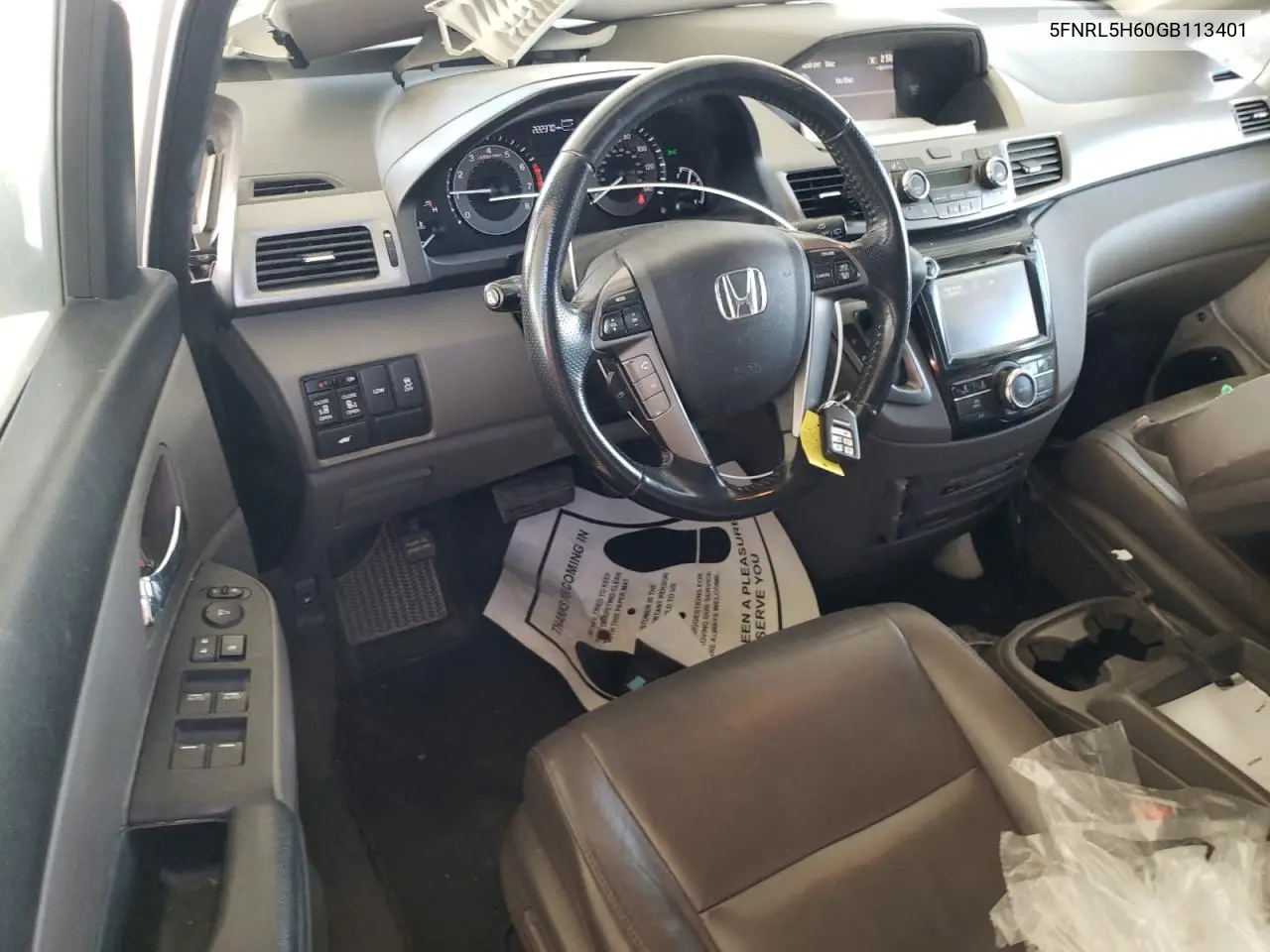 5FNRL5H60GB113401 2016 Honda Odyssey Exl