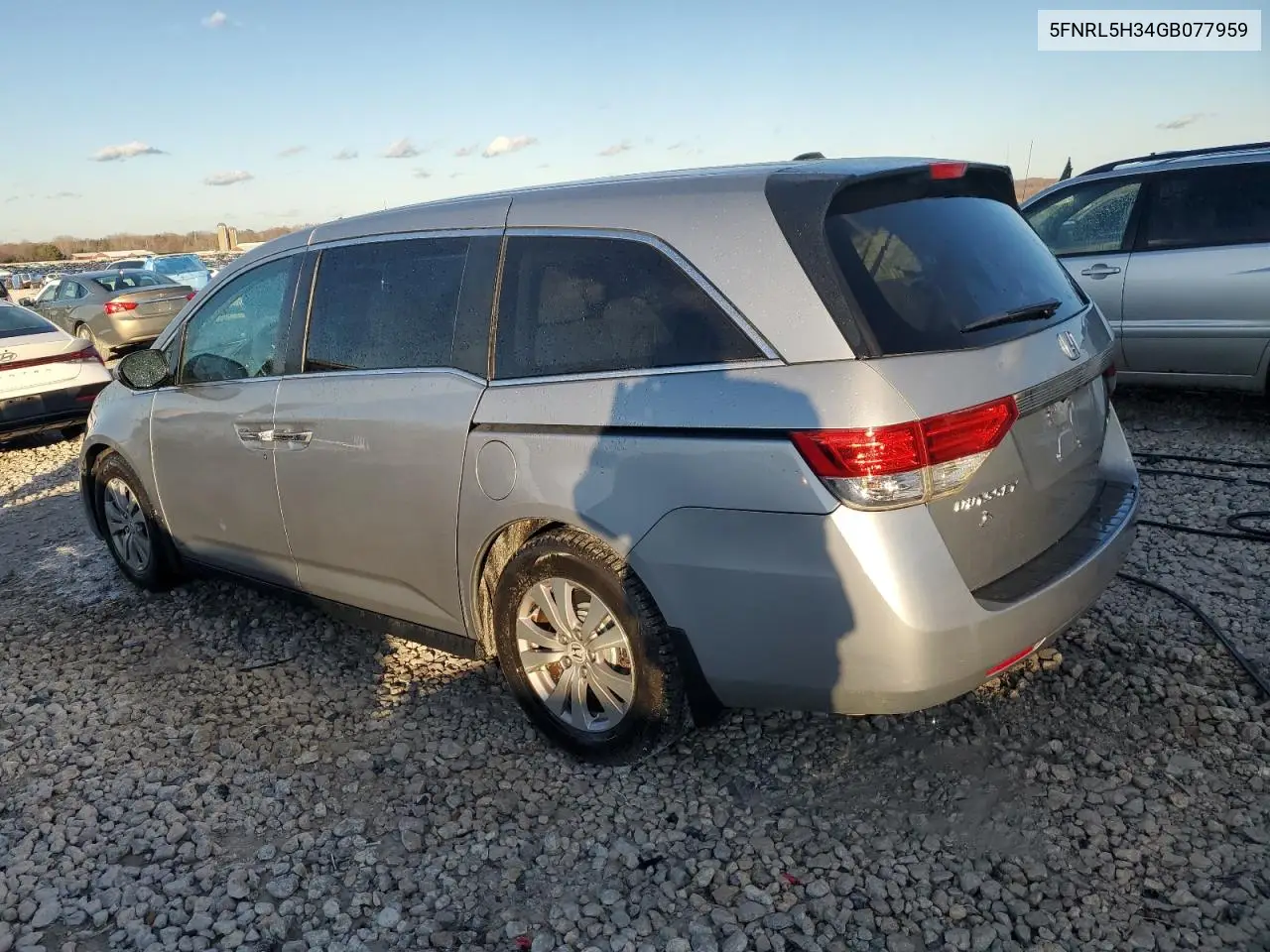 5FNRL5H34GB077959 2016 Honda Odyssey Se