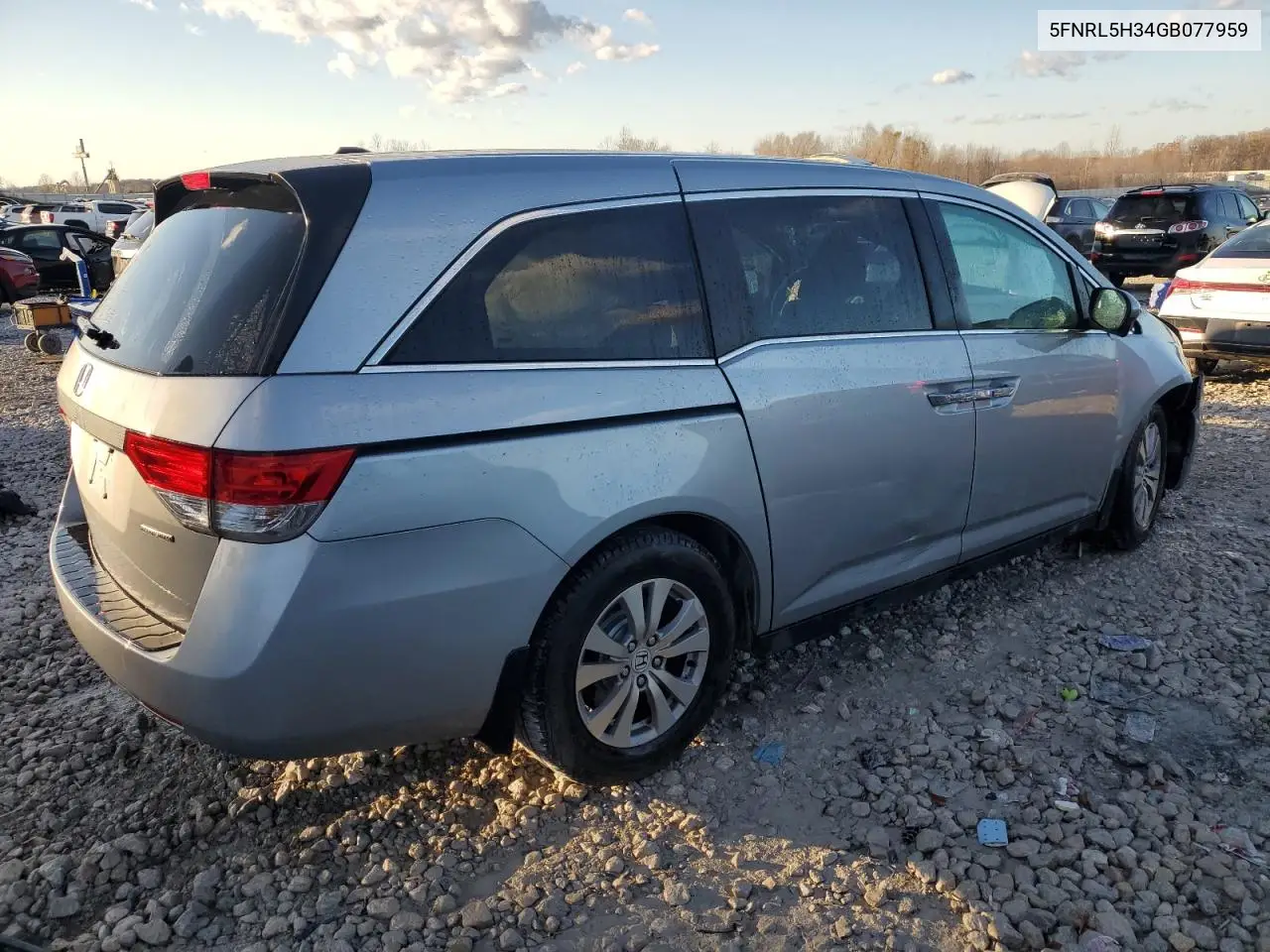 5FNRL5H34GB077959 2016 Honda Odyssey Se