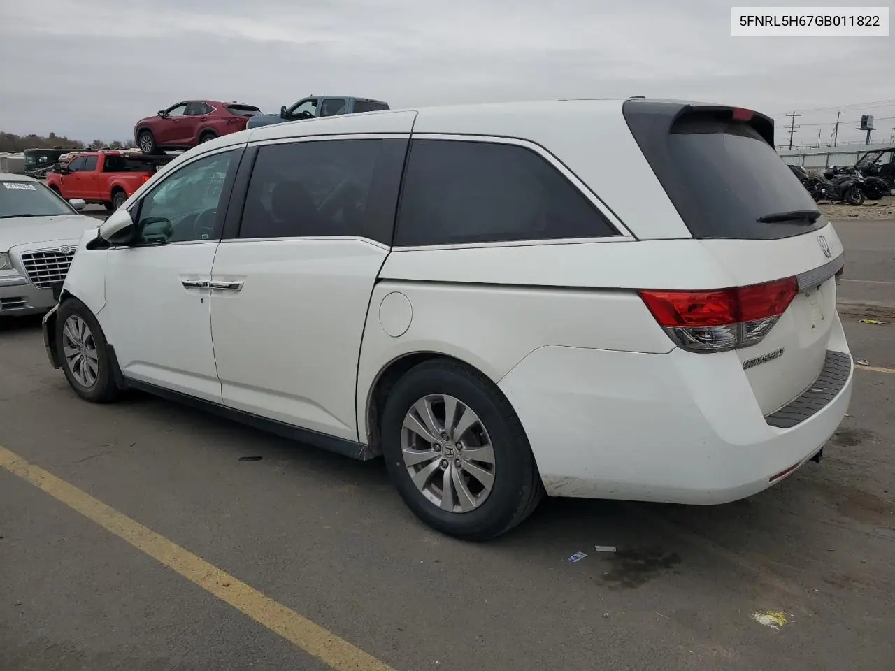 5FNRL5H67GB011822 2016 Honda Odyssey Exl
