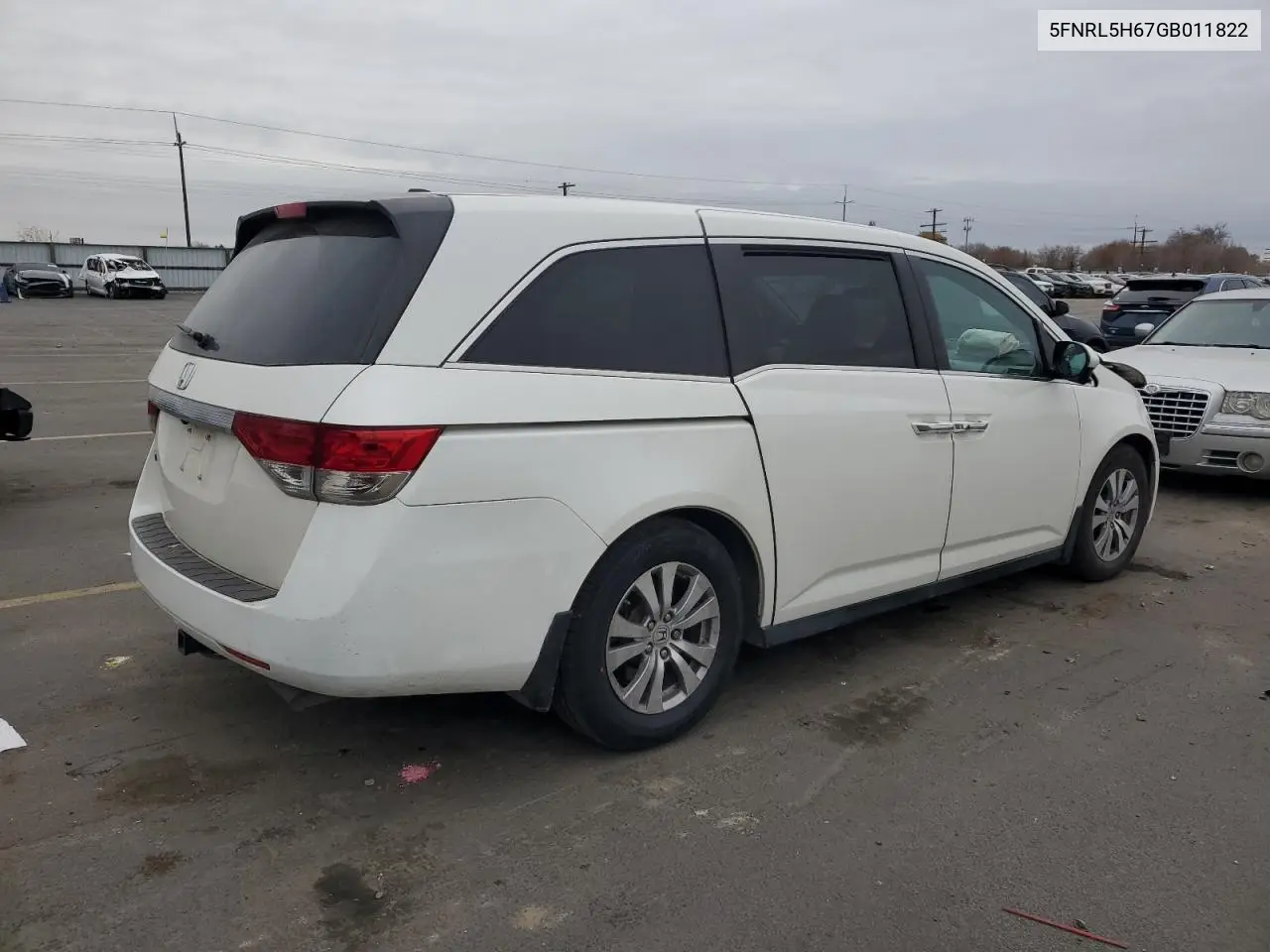 5FNRL5H67GB011822 2016 Honda Odyssey Exl