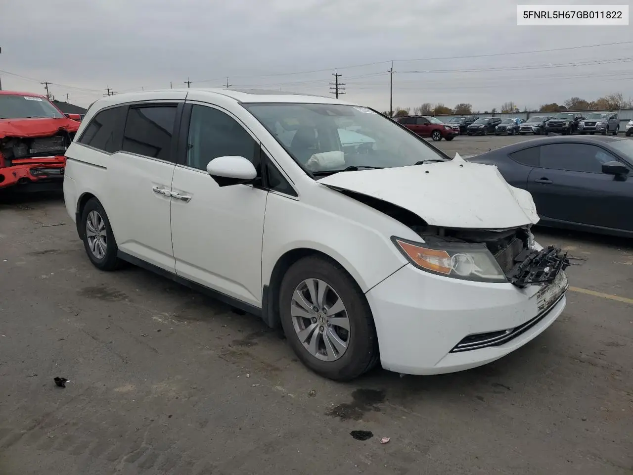 5FNRL5H67GB011822 2016 Honda Odyssey Exl