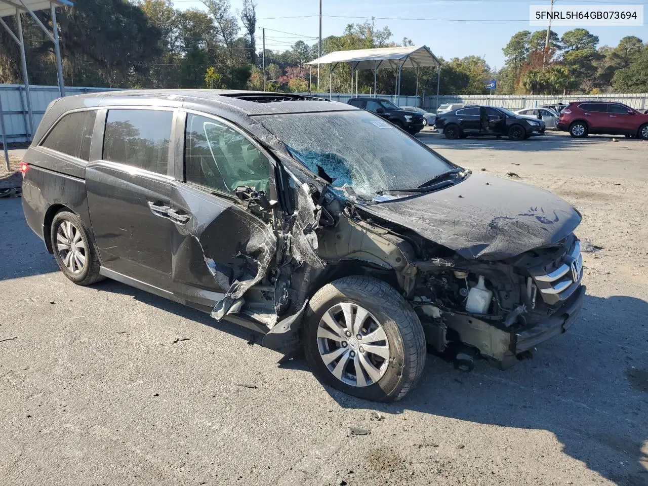 5FNRL5H64GB073694 2016 Honda Odyssey Exl
