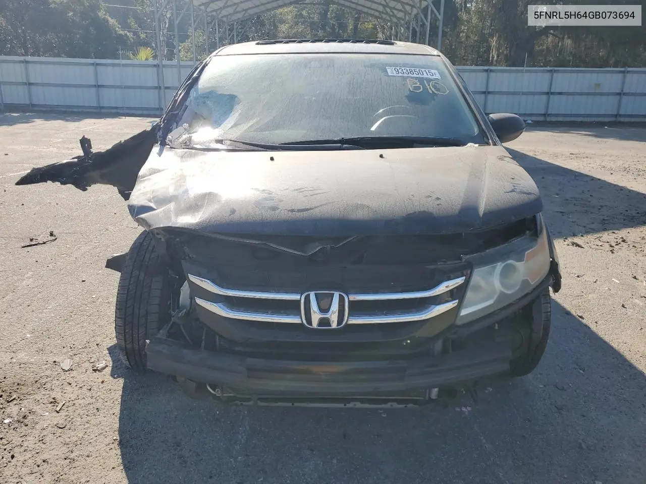 5FNRL5H64GB073694 2016 Honda Odyssey Exl