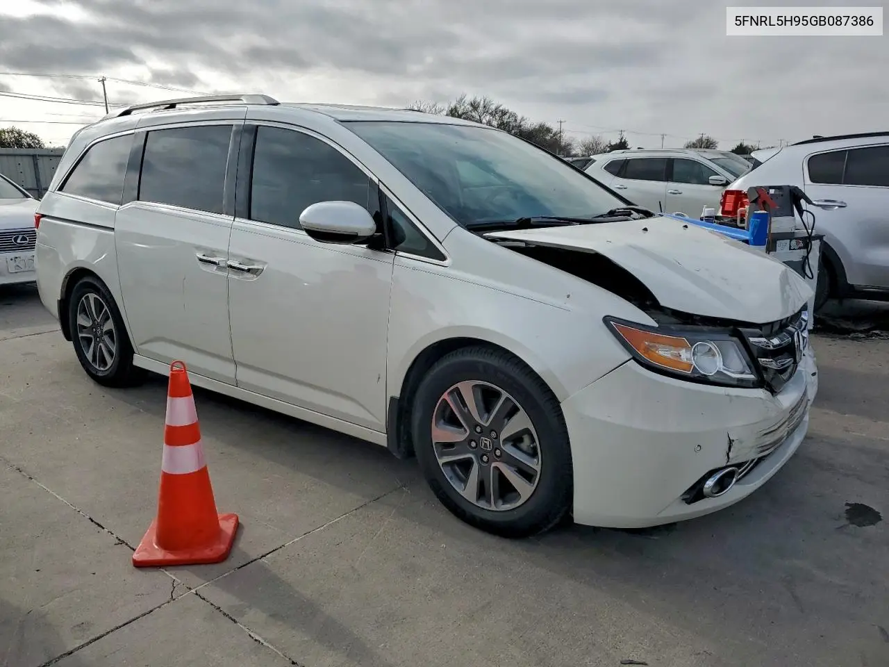 5FNRL5H95GB087386 2016 Honda Odyssey Touring