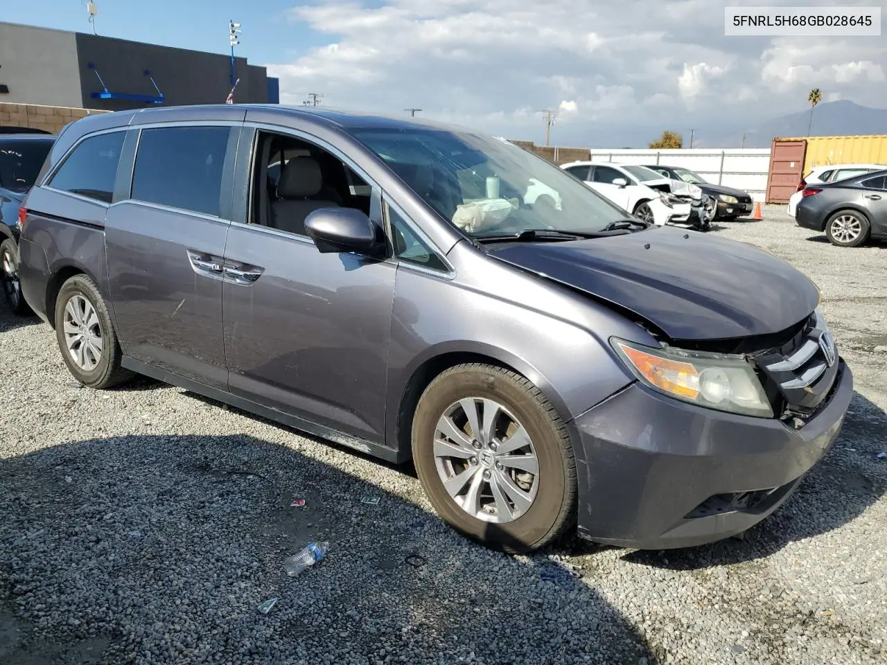 5FNRL5H68GB028645 2016 Honda Odyssey Exl