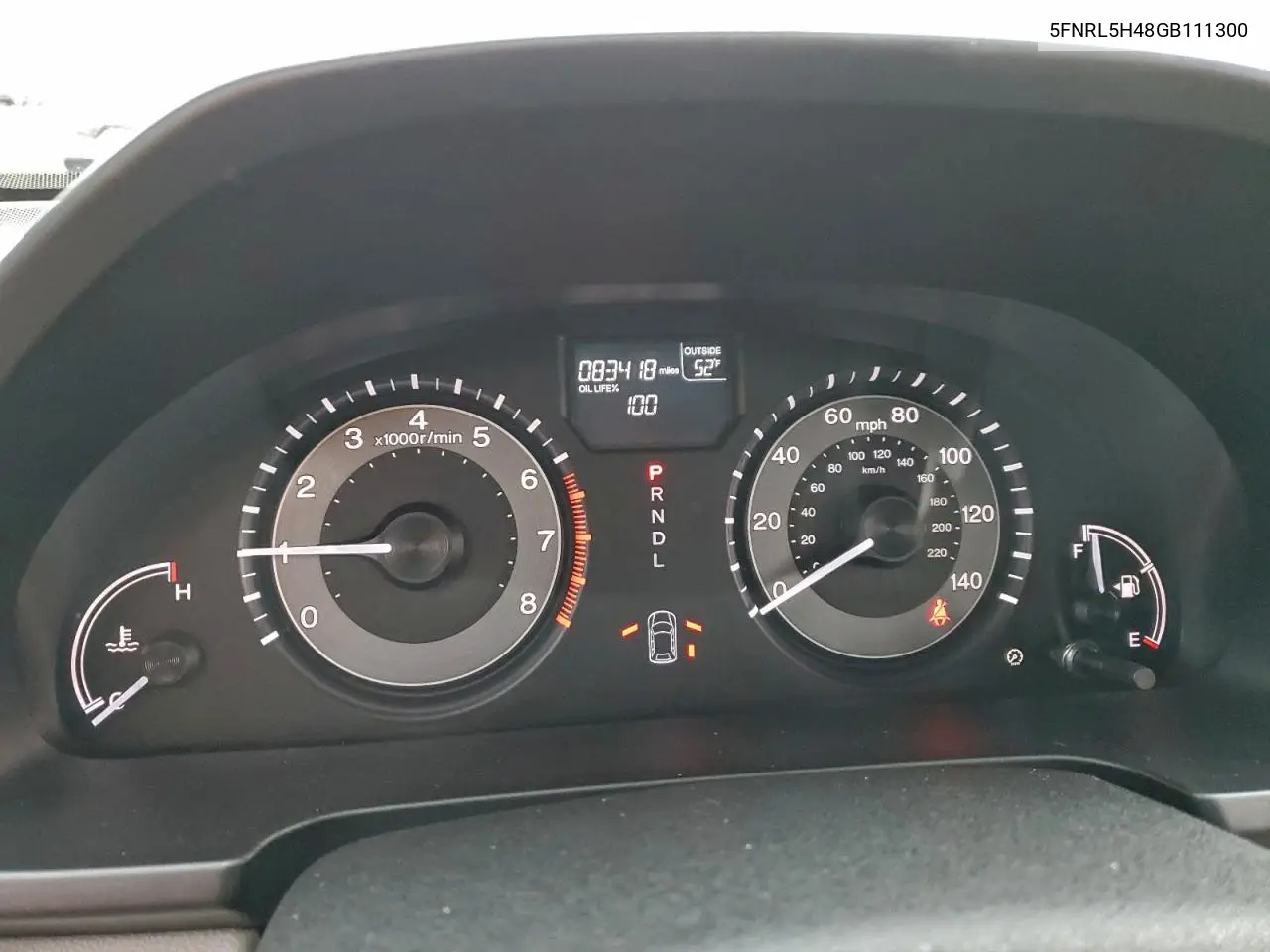 5FNRL5H48GB111300 2016 Honda Odyssey Ex