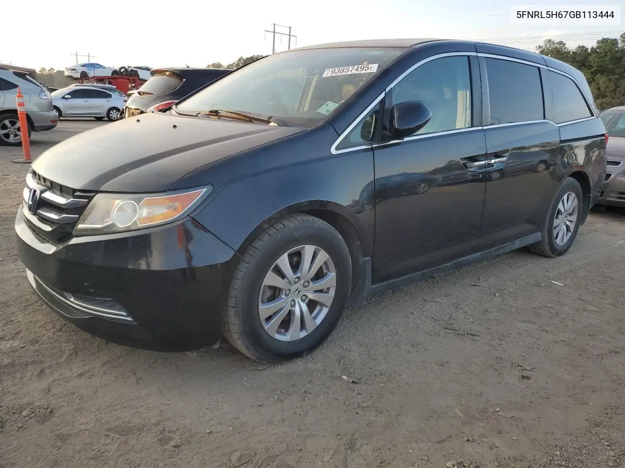 5FNRL5H67GB113444 2016 Honda Odyssey Exl